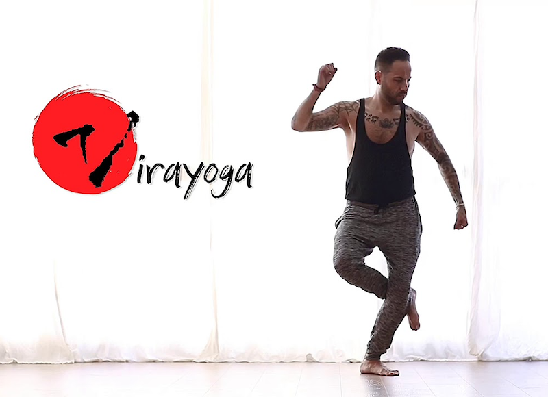 Logotip de ioga del guerrer, Virayoga i Arjuna